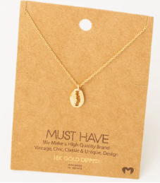 Must Have - Gold Cowrie Shell Necklace