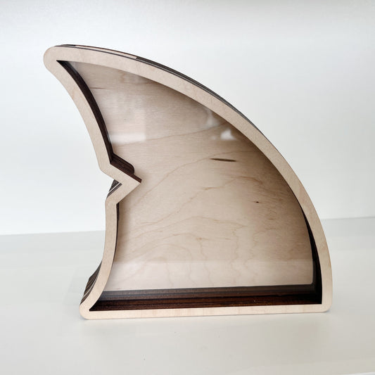 Shark Tooth Bank: Classic Fin - Wood Finish