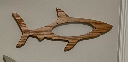 22" Hand-Made Oak - Shark Tooth Bank